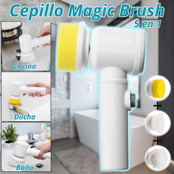 Cepillo De Limpieza Eléctrico 5 En 1 Magic Brush + Envio Gratis –  Soluciones Shop